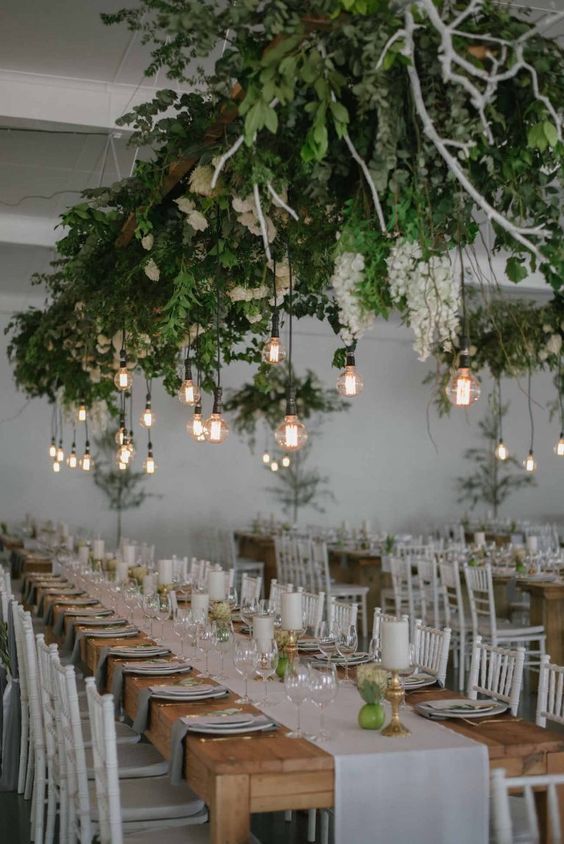 Ibiza hanging wedding flowers 